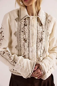 Maxxie Embellished Velvet Jacket