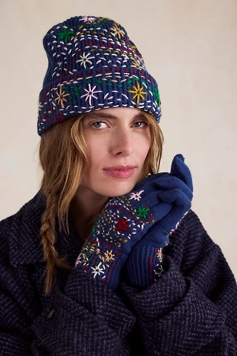 De Sienna Embroidered Beanie