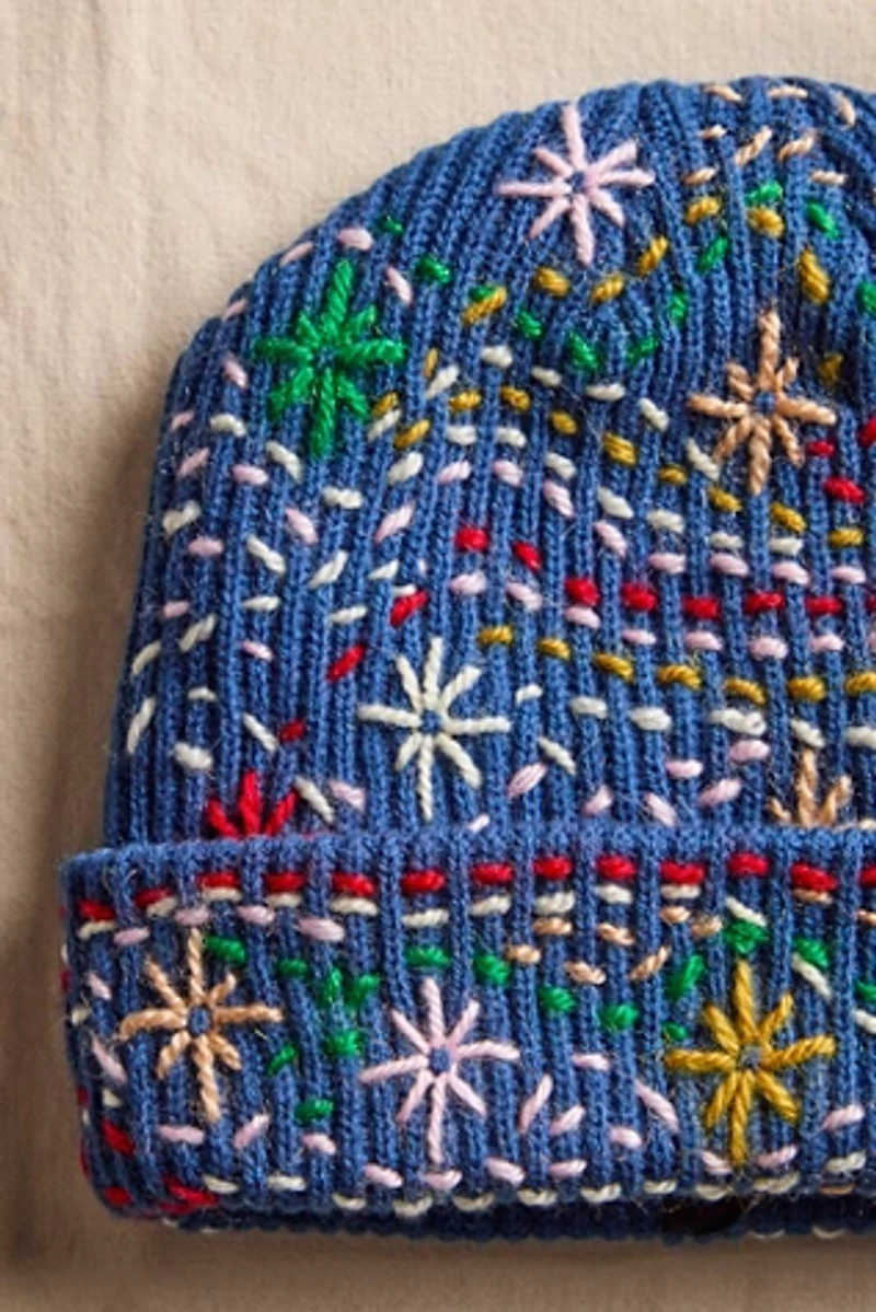 De Sienna Embroidered Beanie