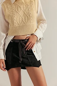 We The Free Moxie Vegan Suede Mini Skirt