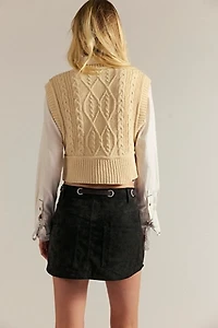 We The Free Moxie Vegan Suede Mini Skirt