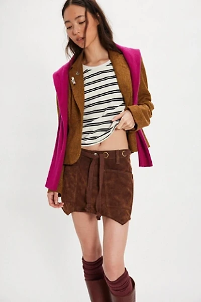 We The Free Moxie Vegan Suede Mini Skirt