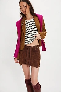 We The Free Moxie Vegan Suede Mini Skirt