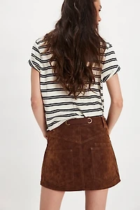 We The Free Moxie Vegan Suede Mini Skirt