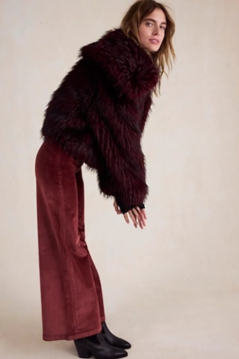 Moonlight Glam Faux Fur Jacket