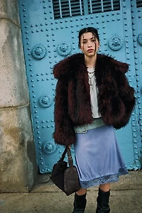 Moonlight Glam Faux Fur Jacket