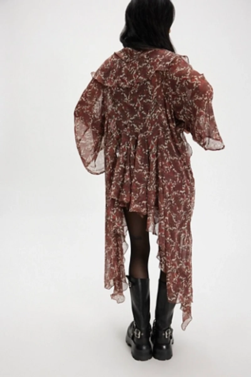 High Low Printed Duster
