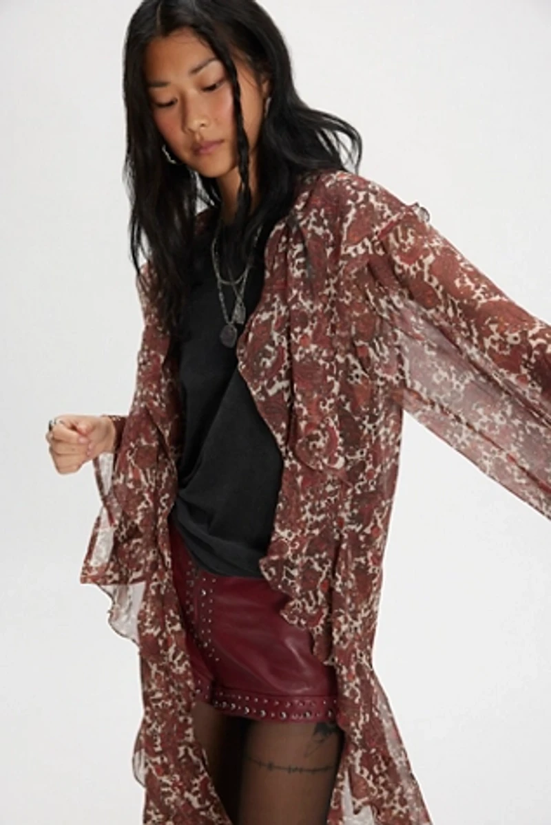 High Low Printed Duster