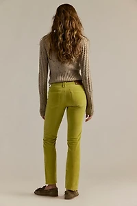 We The Free Oracle Low-Rise Slim Straight Velvet Jeans