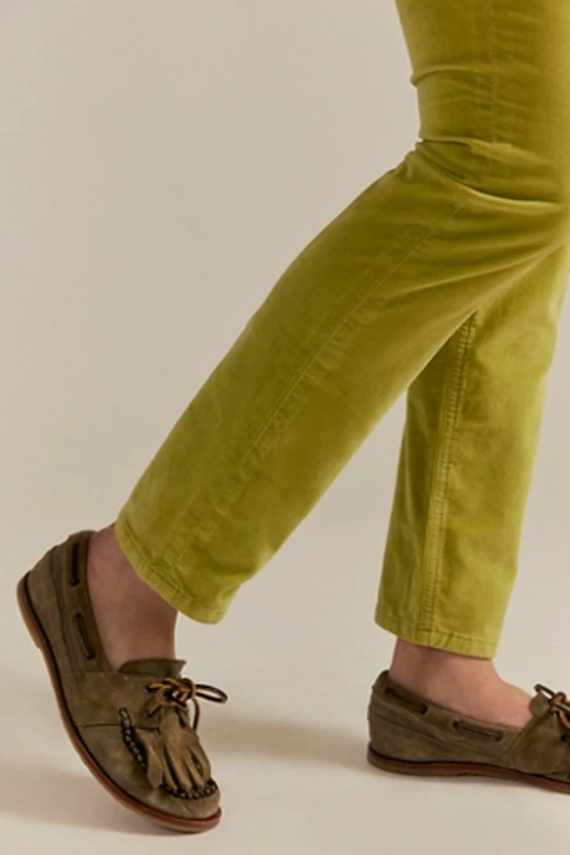 We The Free Oracle Low-Rise Slim Straight Velvet Jeans