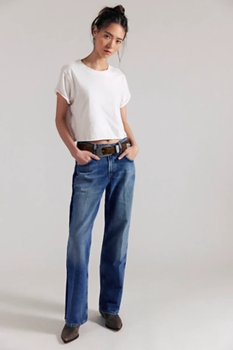 Citizens of Humanity Lindz Low Rise Tuxedo Straight Leg Jeans