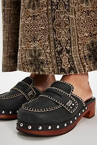 Blanket Stitch Clogs