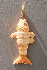 Maura Green Articulated Fish in Apricot Conch