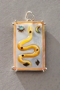 Maura Green Serpent Tarot Card Charm