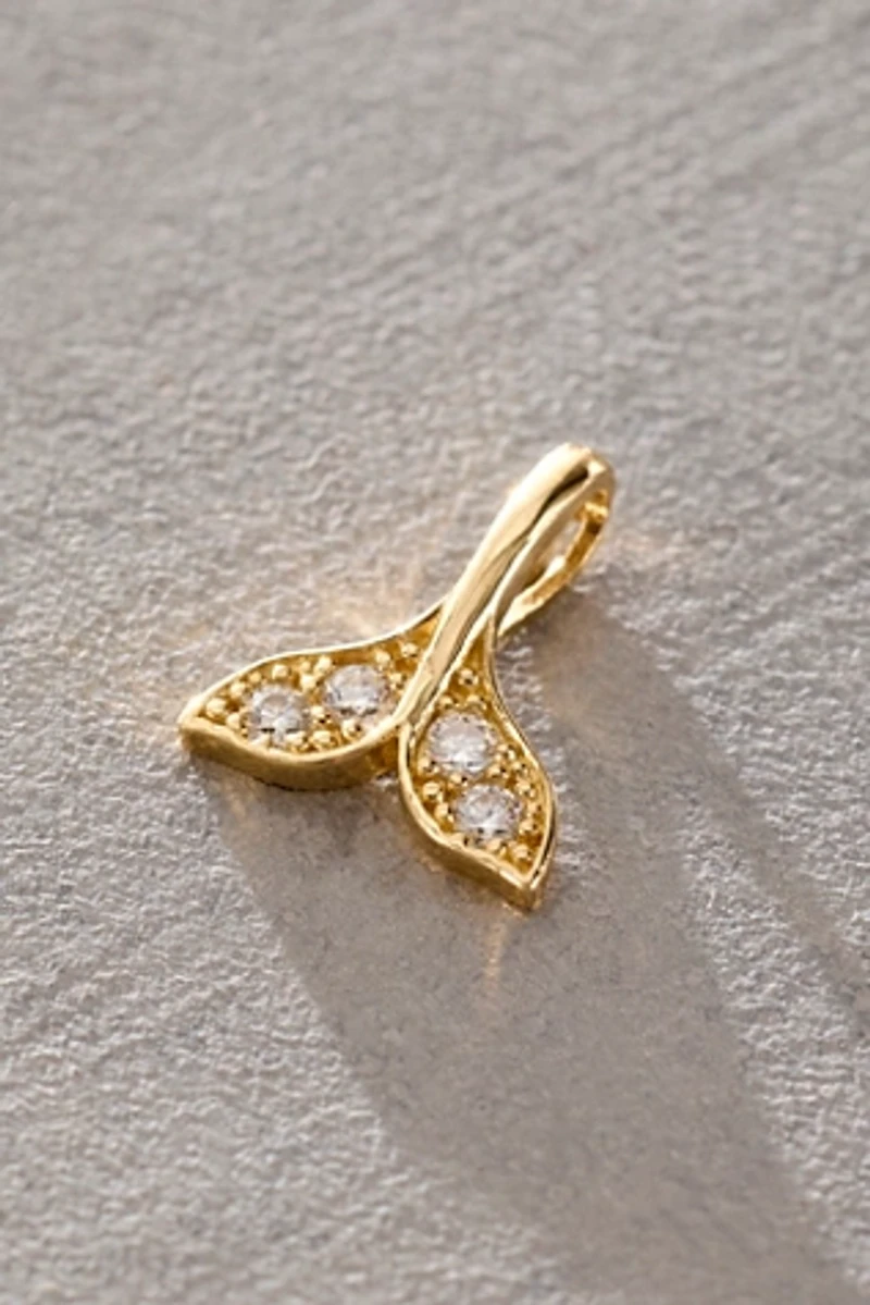 Human Design Studios Mini Whale Tail Pendant Charm