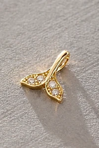 Human Design Studios Mini Whale Tail Pendant Charm