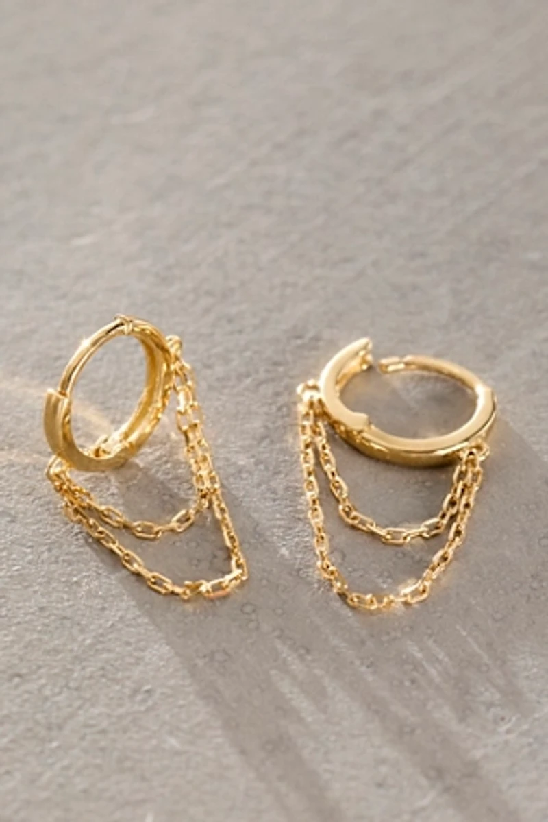 Human Design Studios Chain Drape Hoops