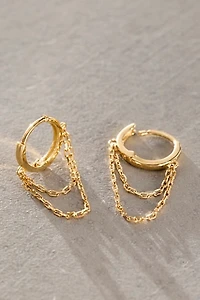 Human Design Studios Chain Drape Hoops