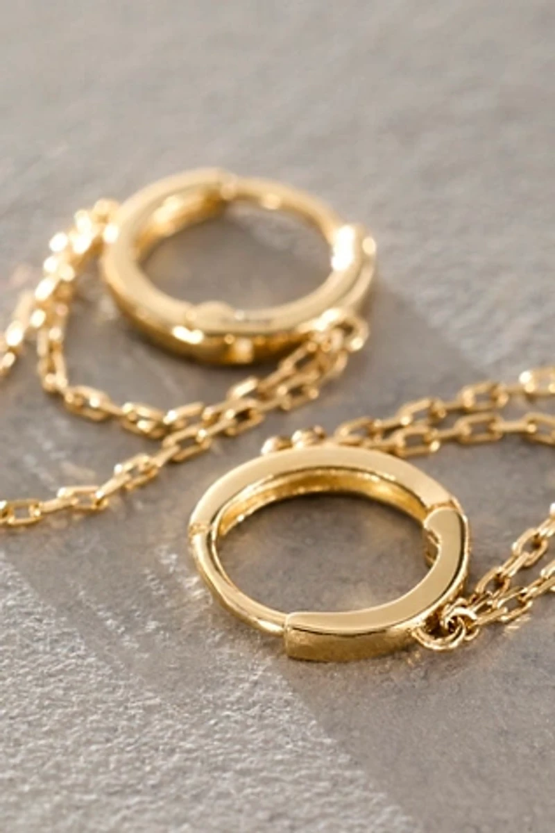 Human Design Studios Chain Drape Hoops