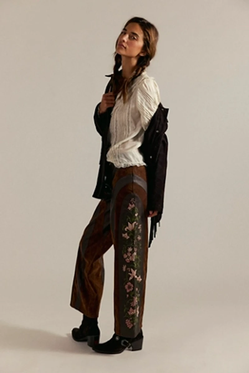 We The Free Belle Embroidered Vegan Pants