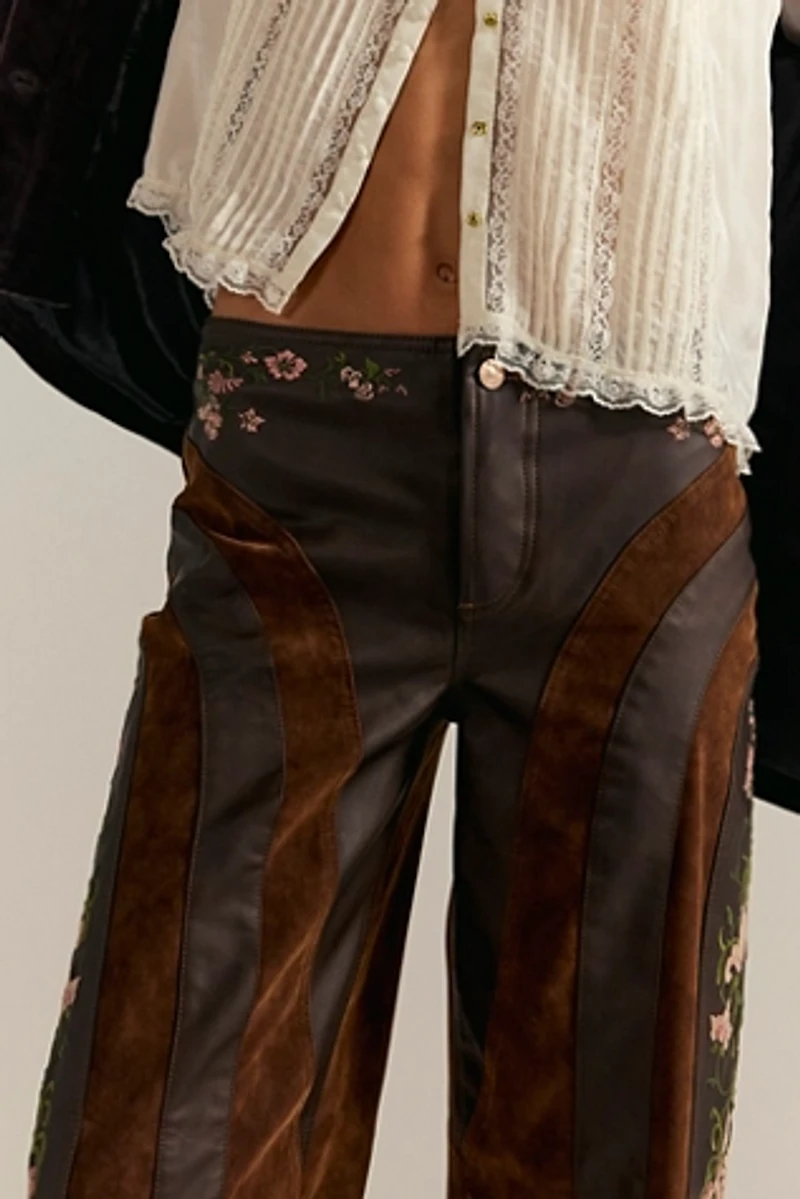 We The Free Belle Embroidered Vegan Pants