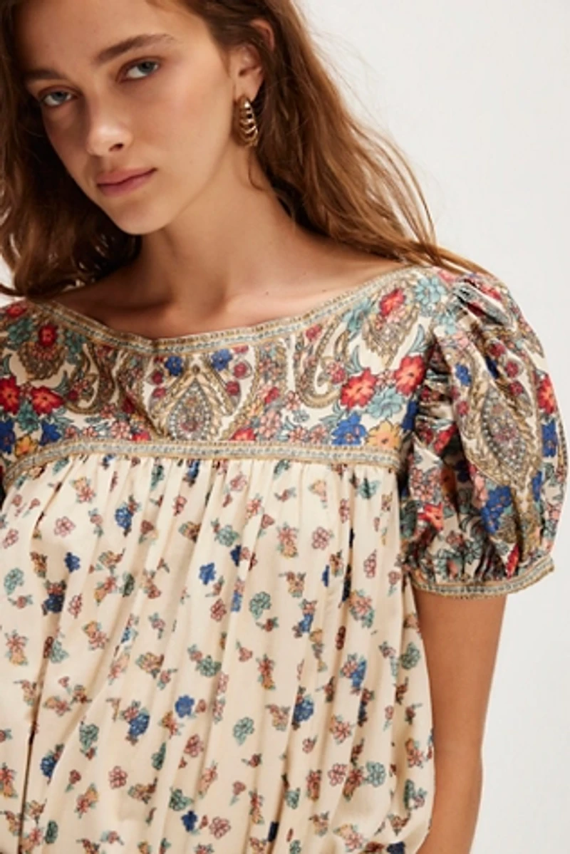 Botanical Blossom Midi Dress