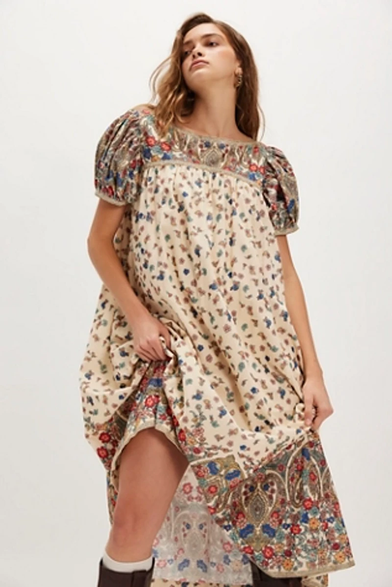 Botanical Blossom Midi Dress