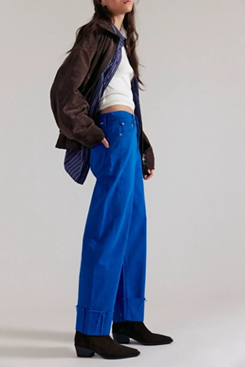 MOTHER The Half-Pipe Ankle Cuff Jeans