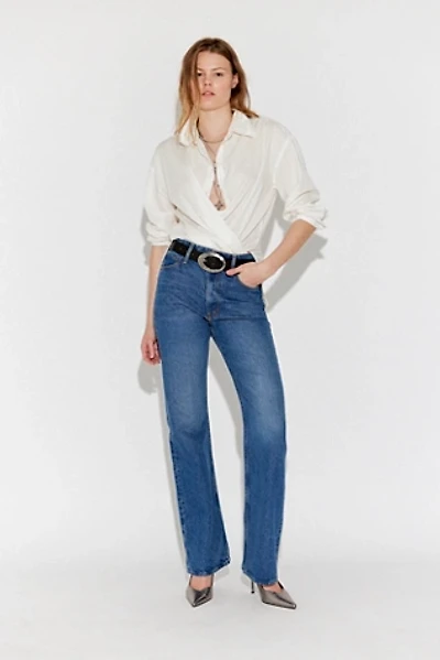 MOTHER SNACKS! The Mixer Heel Jeans