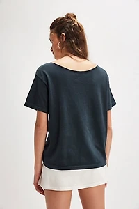 Stevie Bella Donna Off-The-Shoulder Tee