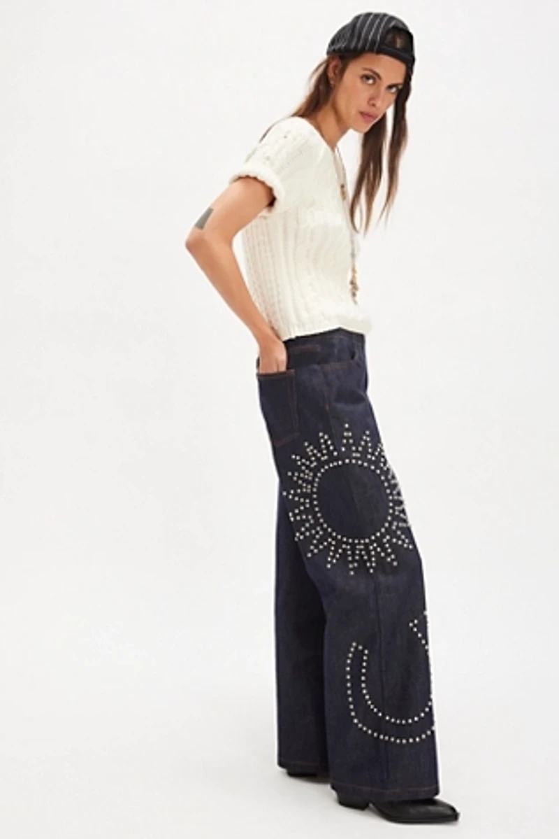 Understated Leather Texas Jeans