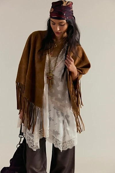 Fire Nights Suede Shawl