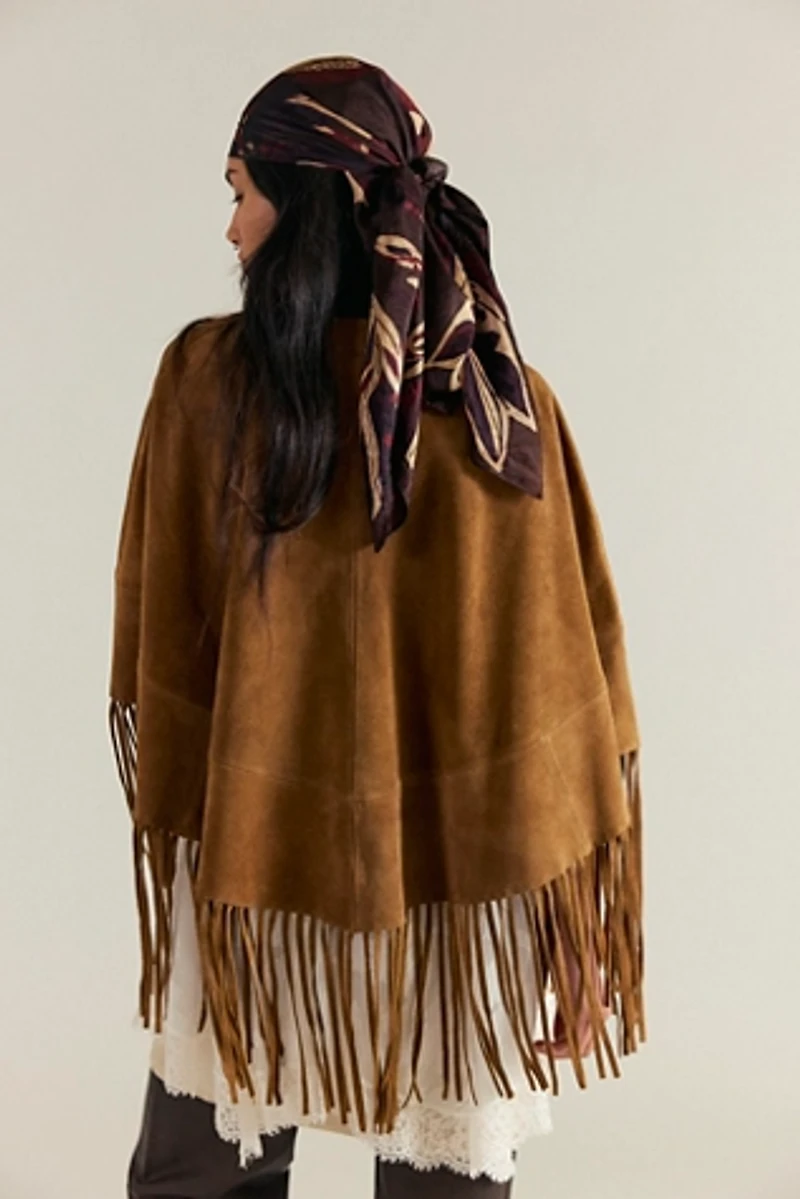 Fire Nights Suede Shawl