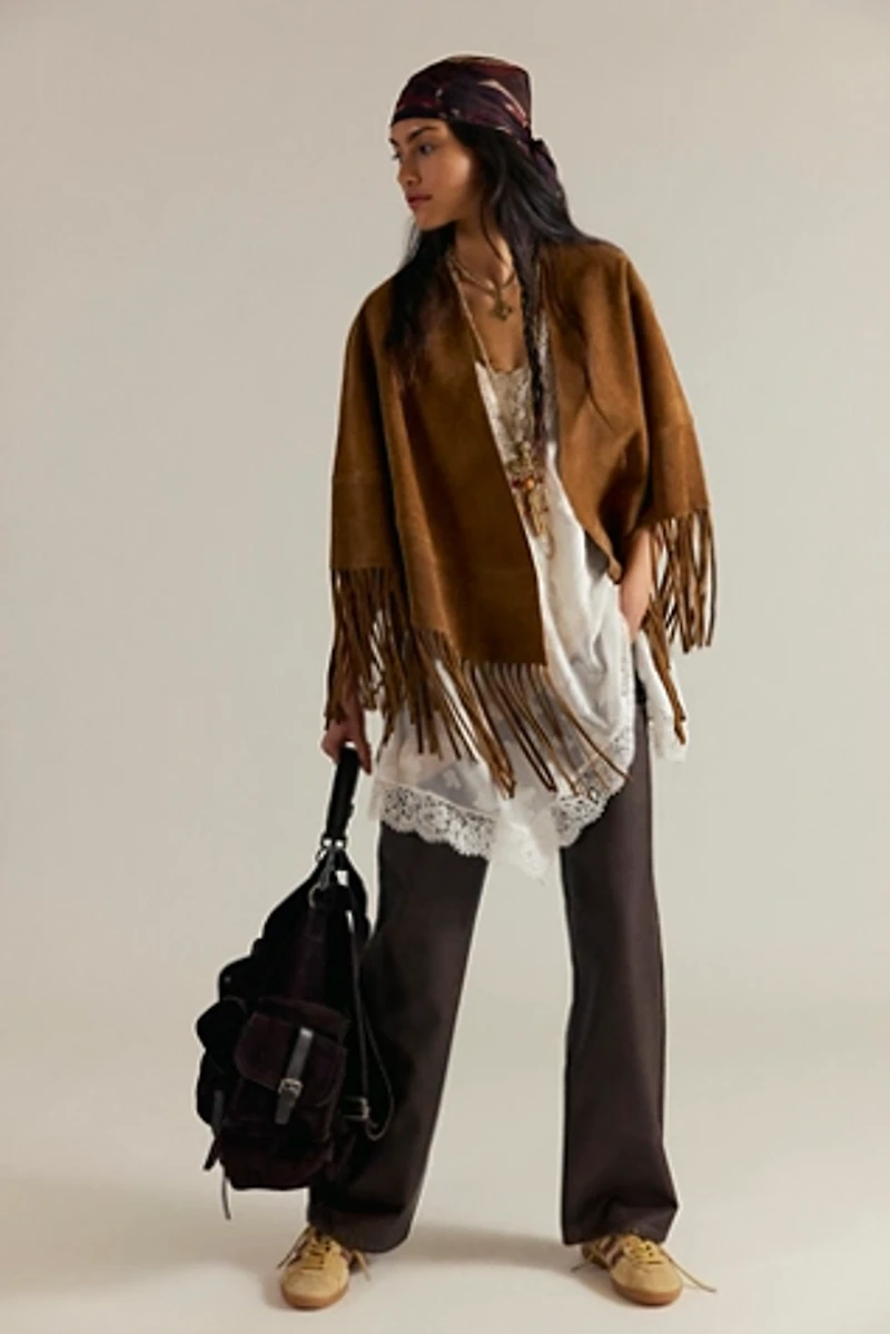 Fire Nights Suede Shawl