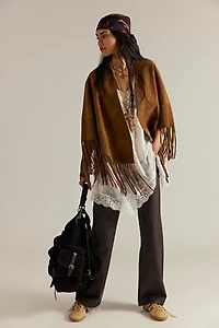 Fire Nights Suede Shawl