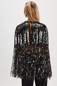 All Night Long Sequin Cape