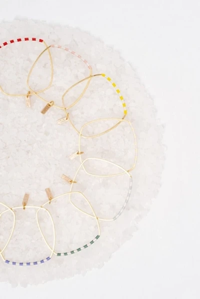 Twenty Two West Gold Checkerboard Bangle
