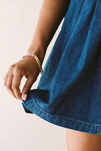 Twenty Two West Gold Checkerboard Bangle
