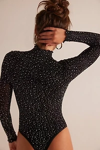 Night Sky Seamless Turtleneck Bodysuit