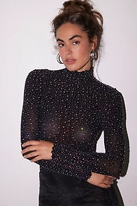 Night Sky Seamless Turtleneck Bodysuit