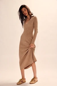 Audrina Cotton-Linen Sweater Dress