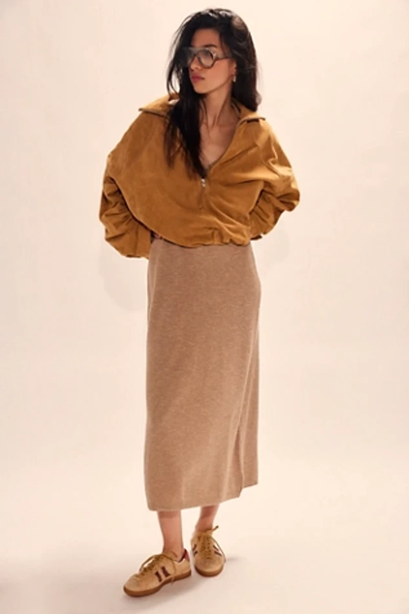 Audrina Cotton-Linen Sweater Dress