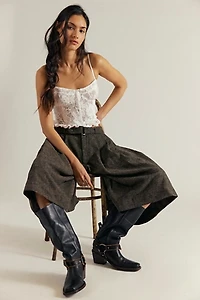 Banded Tulip Cropped Trousers