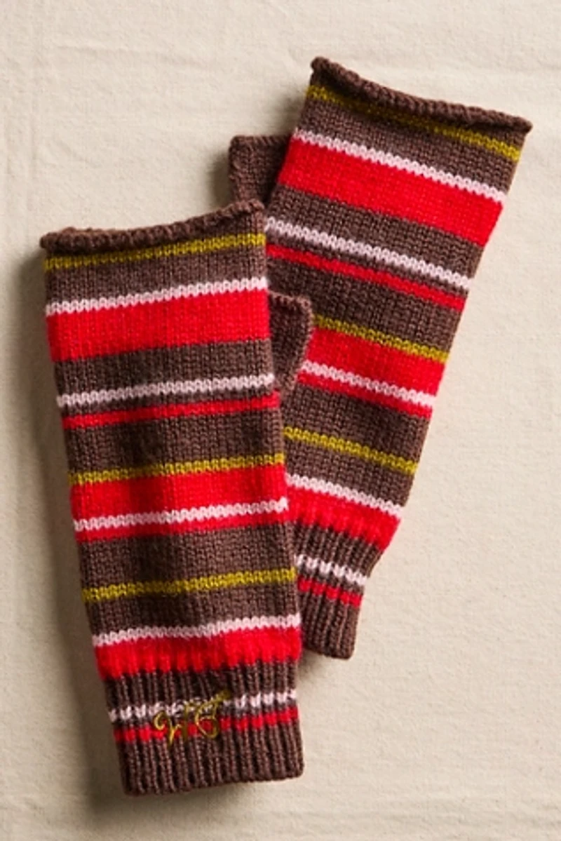 Damson Madder Striped Gloves