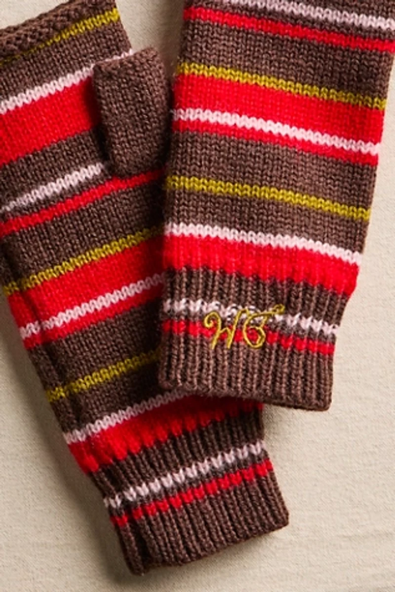 Damson Madder Striped Gloves