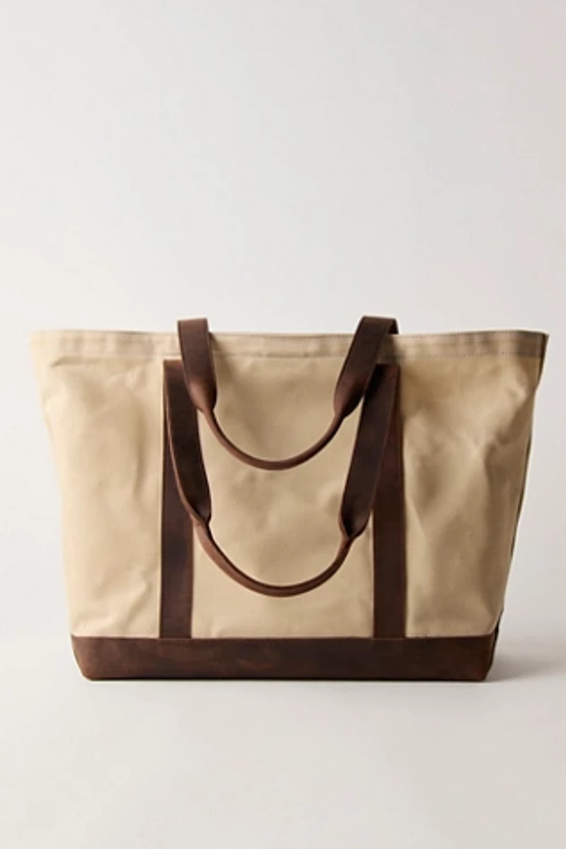 L.L.Bean Leather Trim Tote