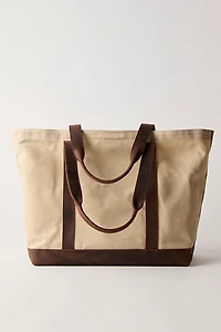 L.L.Bean Leather Trim Tote