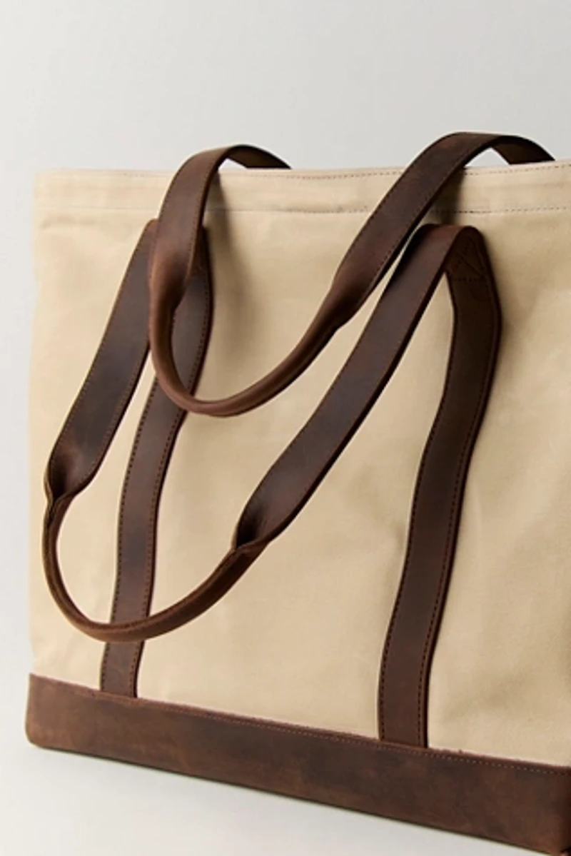 L.L.Bean Leather Trim Tote