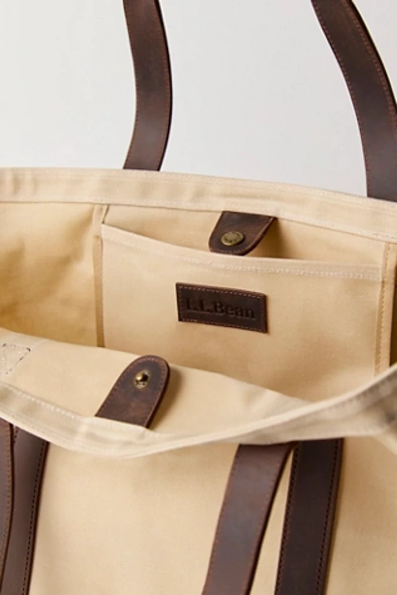 L.L.Bean Leather Trim Tote
