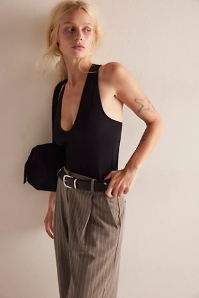 Sleek Rib Plunge Cami